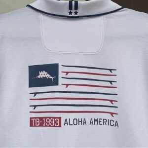 Tommy Bahama IslandZone White Aloha America Polo XXL